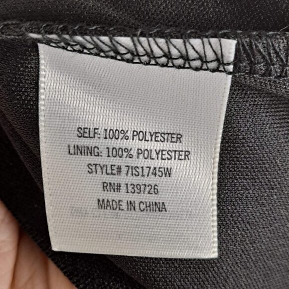 Miami Size Small Black Floral Embroidered Sheer Overlay Skirt Elastic Waist EUC - Picture 9 of 10